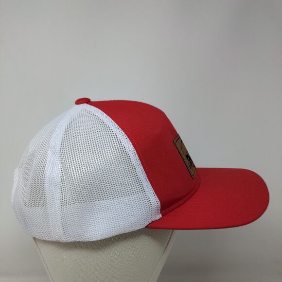 East Coast Truck Bodies Snapback Mesh Back Trucker Hat Red One Size - Picture 4 of 8